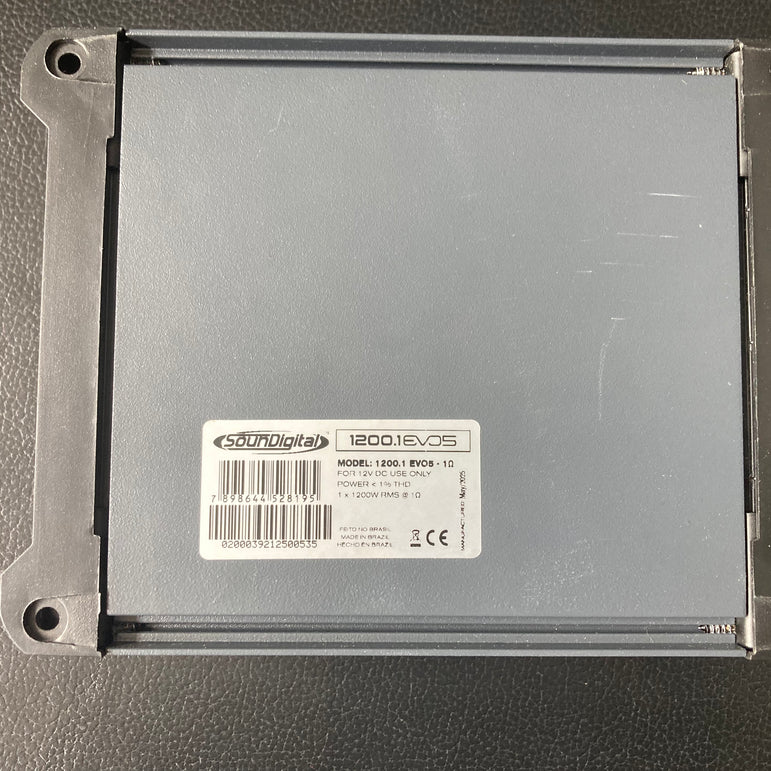SounDigital 1200.1 EVO 5 – 1-kanavainen autovahvistin 1 Ω (vaihtolaite)