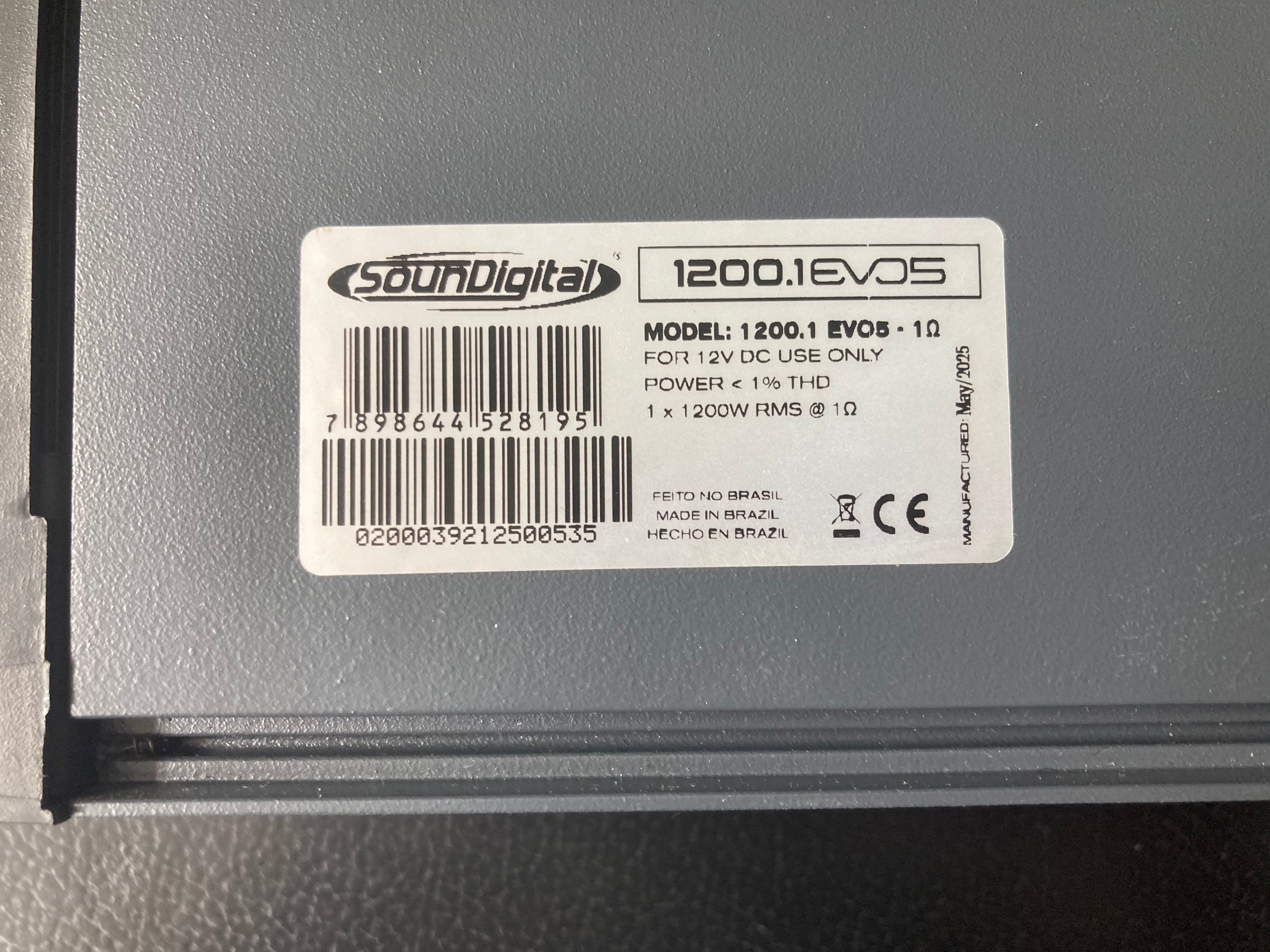 SounDigital 1200.1 EVO 5 – 1-kanavainen autovahvistin 1 Ω (vaihtolaite)