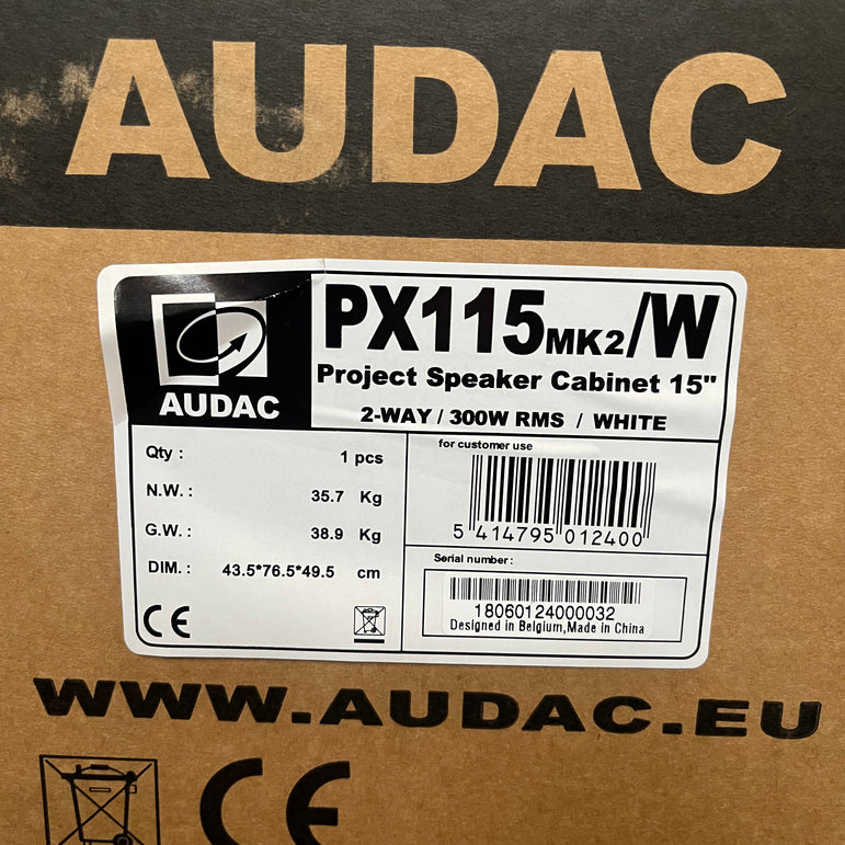 AUDAC PX115 Varastopoisto. Sijainti Oulu.