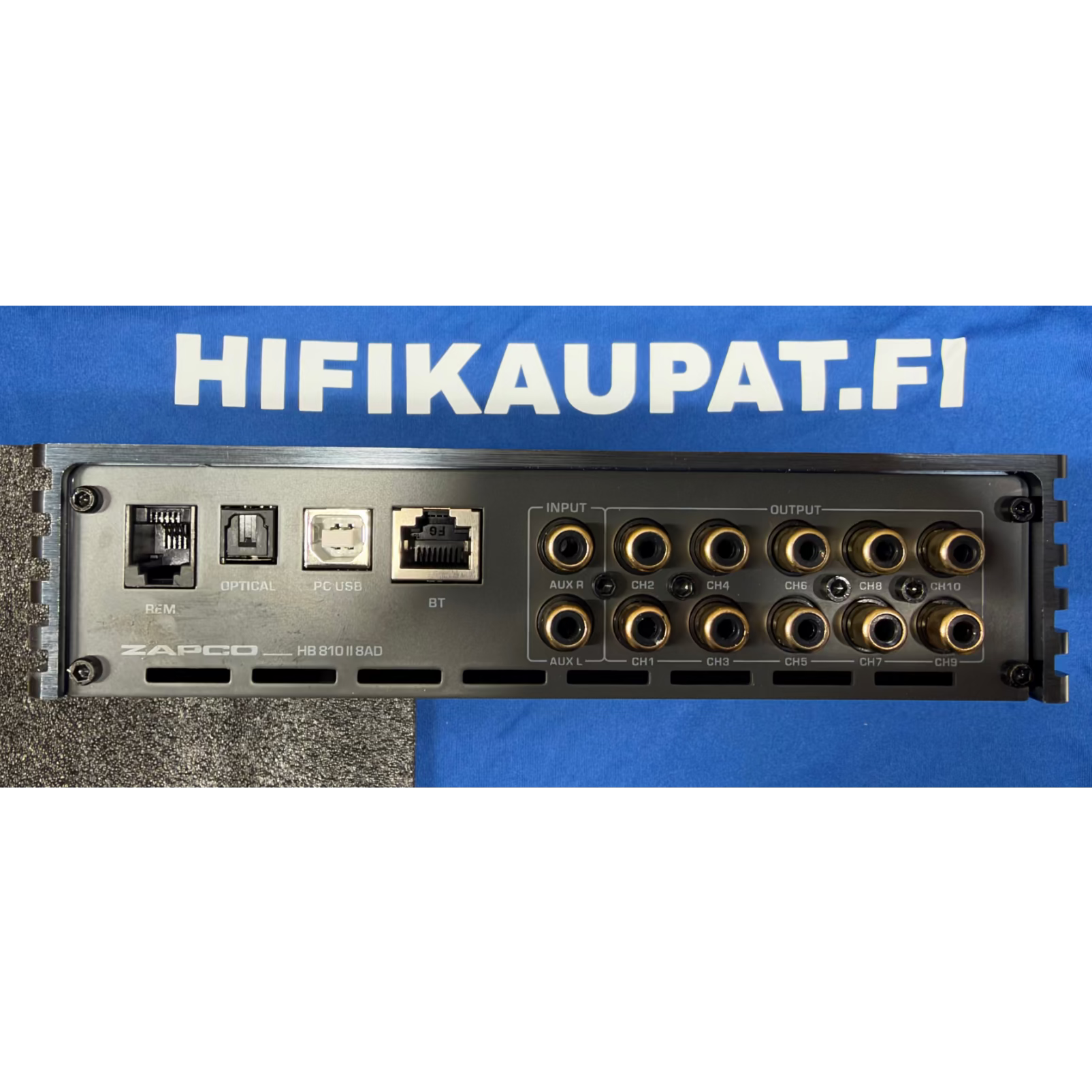 Zapco HB 810 II 8AD 10-kanavainen DSP-vahvistin /8-kanavainen vahvistin (demolaite)