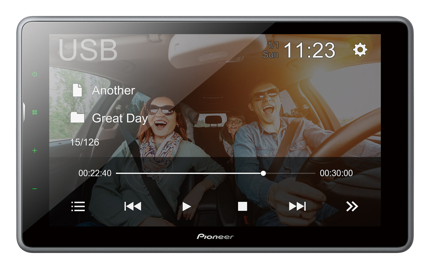 Pioneer DMH-AF555BT with mounting bracket