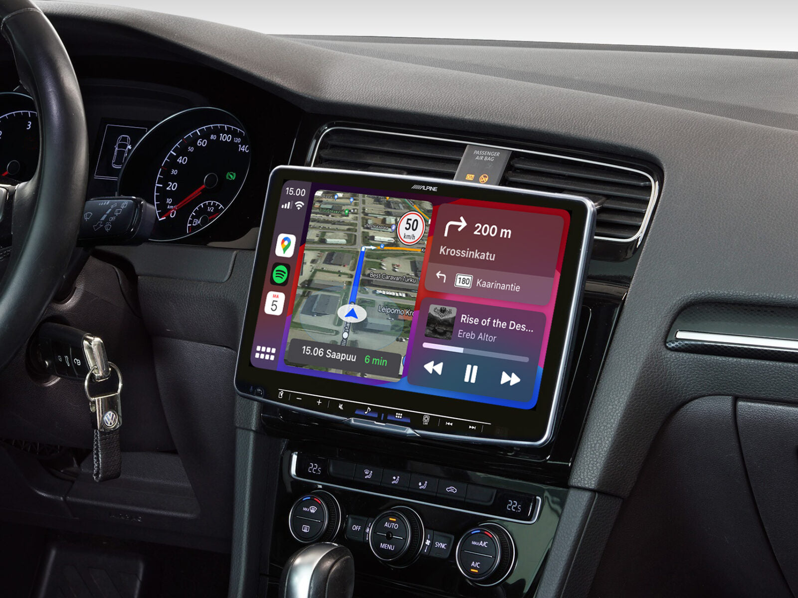 Alpine iLX-F905D-G7 Car play kartta