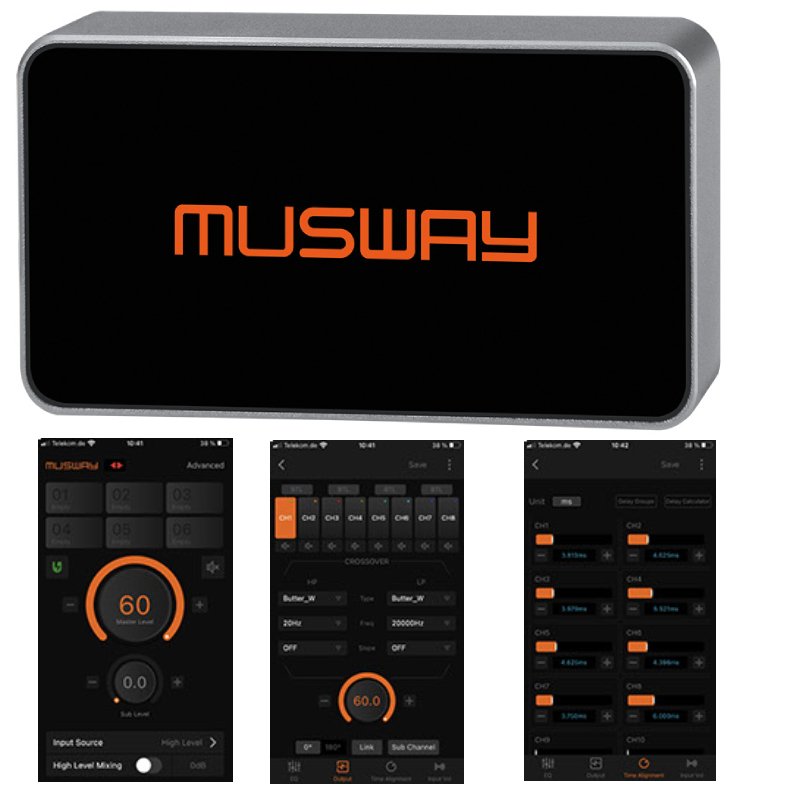 Musway BTA2 DSP Streamaus + App ohjaus dongle