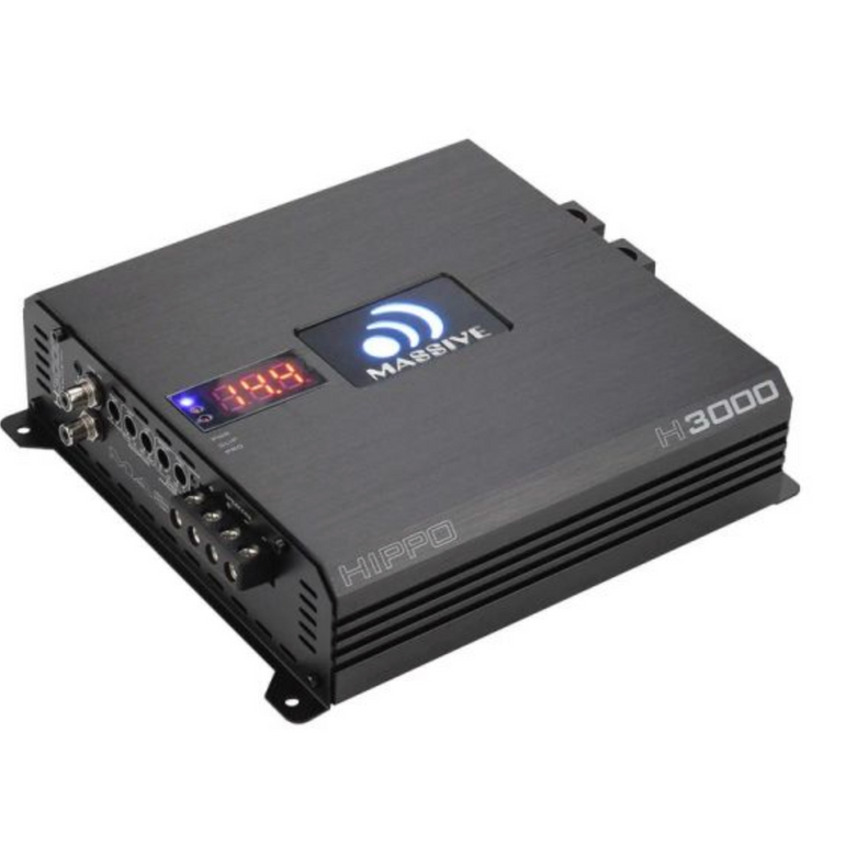 Massive Audio Hippo H3000 Monovahvistin 3000W RMS 1 Ohm Class D