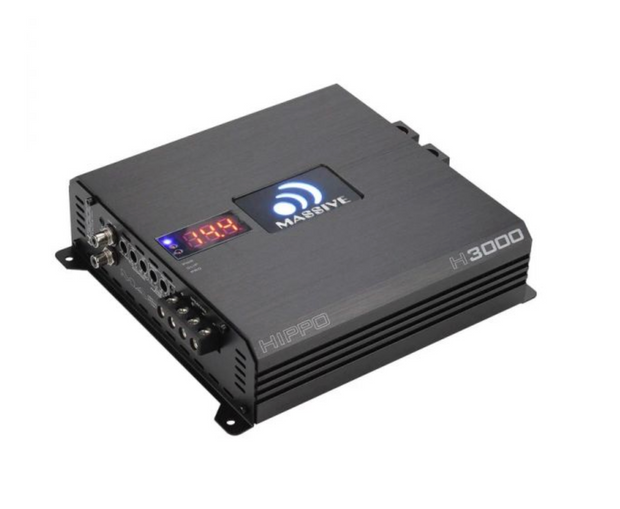 Massive Audio Hippo H3000 Monovahvistin 3000W RMS 1 Ohm Class D