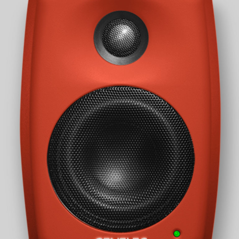 Genelec 4020C kaiutinpari, traffic orange, tehdaskunnostettu