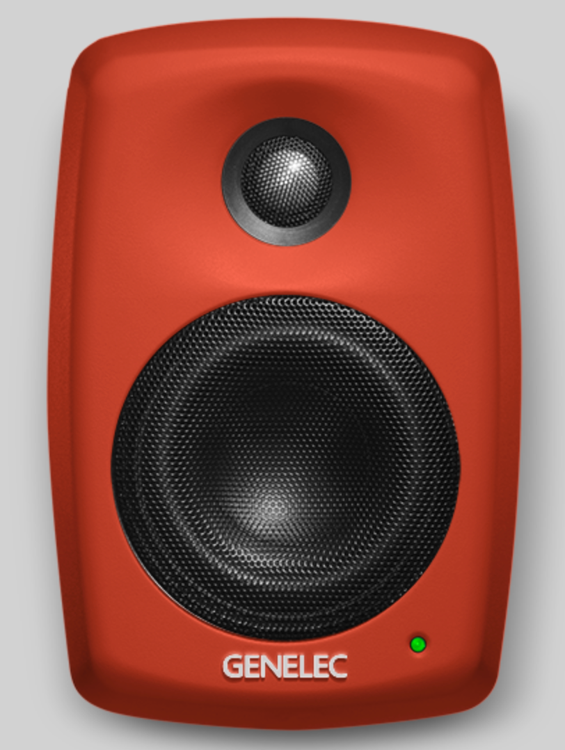 Genelec 4020C kaiutinpari, traffic orange, tehdaskunnostettu