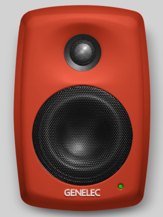 Genelec 4020C kaiutinpari, traffic orange, tehdaskunnostettu