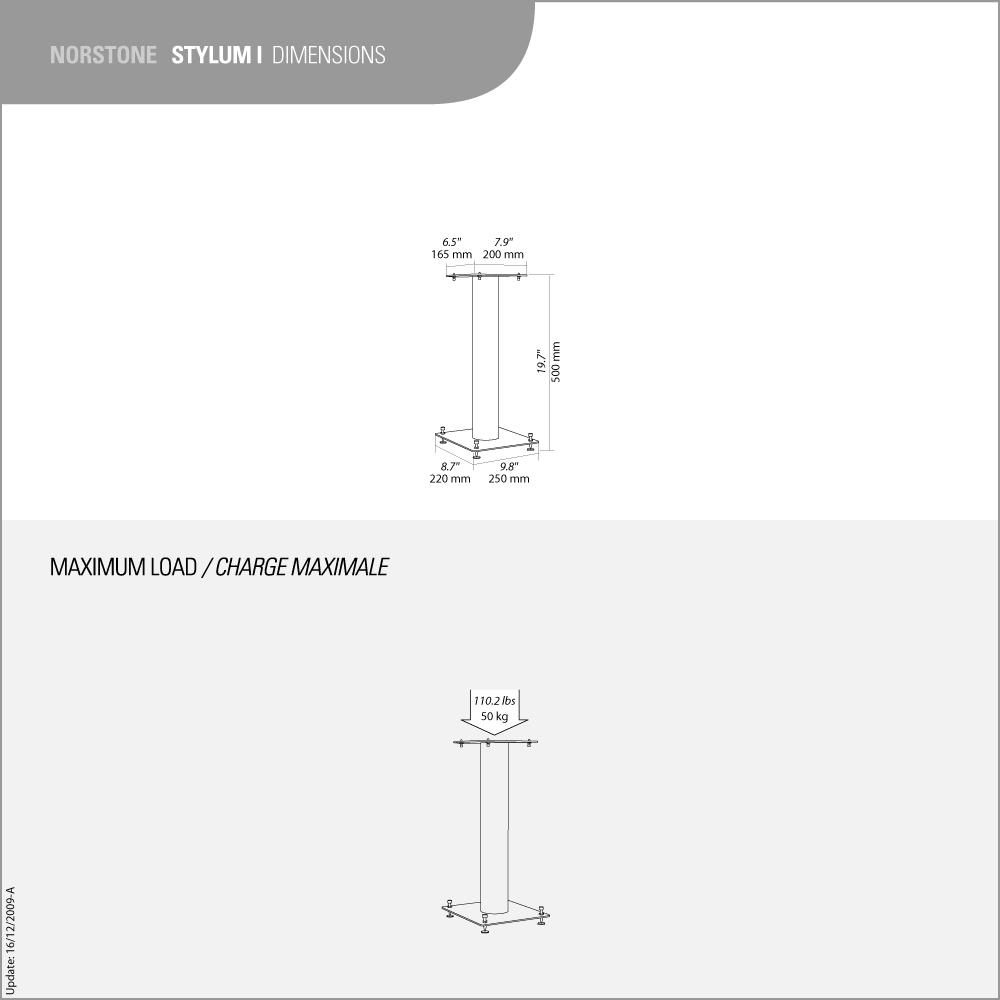 Norstone Stylum 1 Speaker Stands