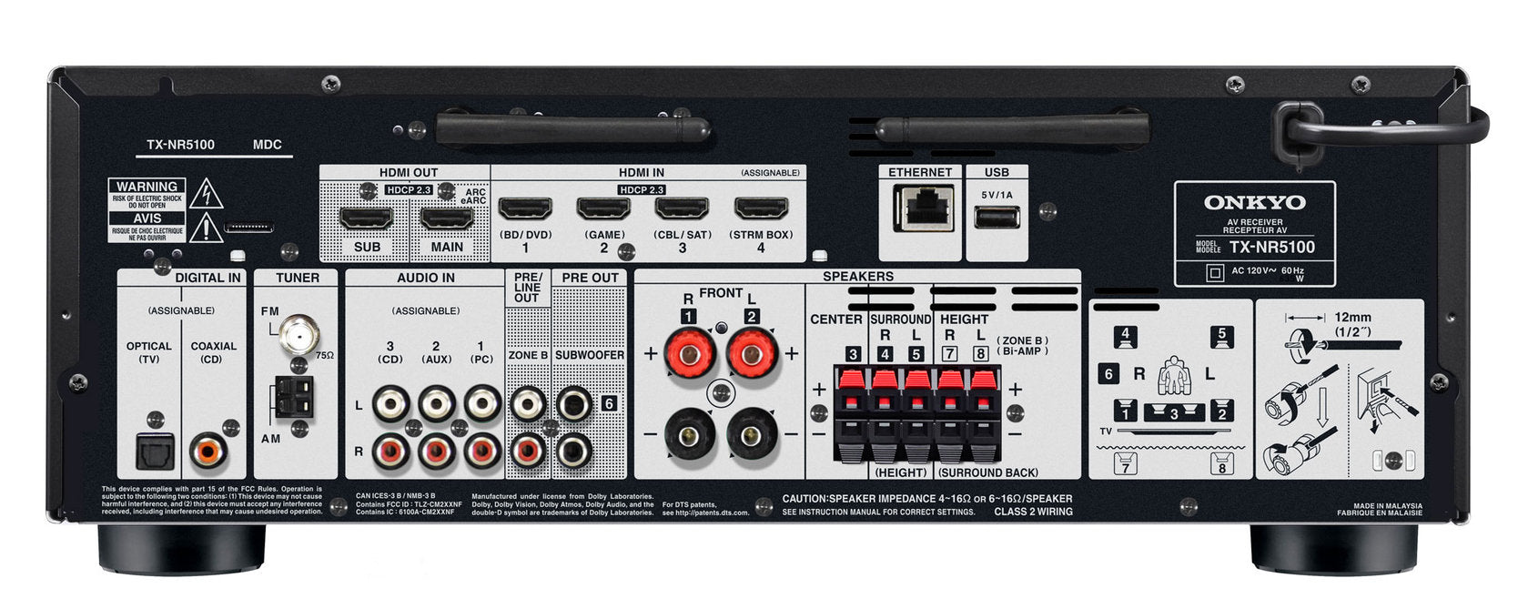 Onkyo TX-NR5100 7.2 AV-vahvistin