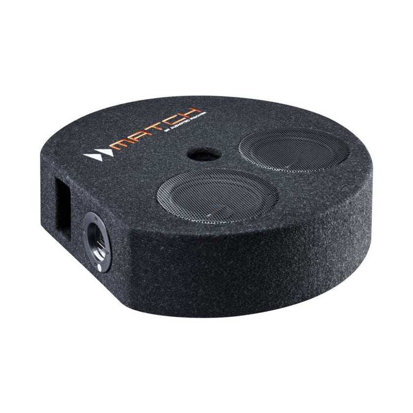 MATCH PP 7S-D Spare Wheel Well Bass Reflex Enclosure 2x 6.5" 200W RMS 4x2 Ohm