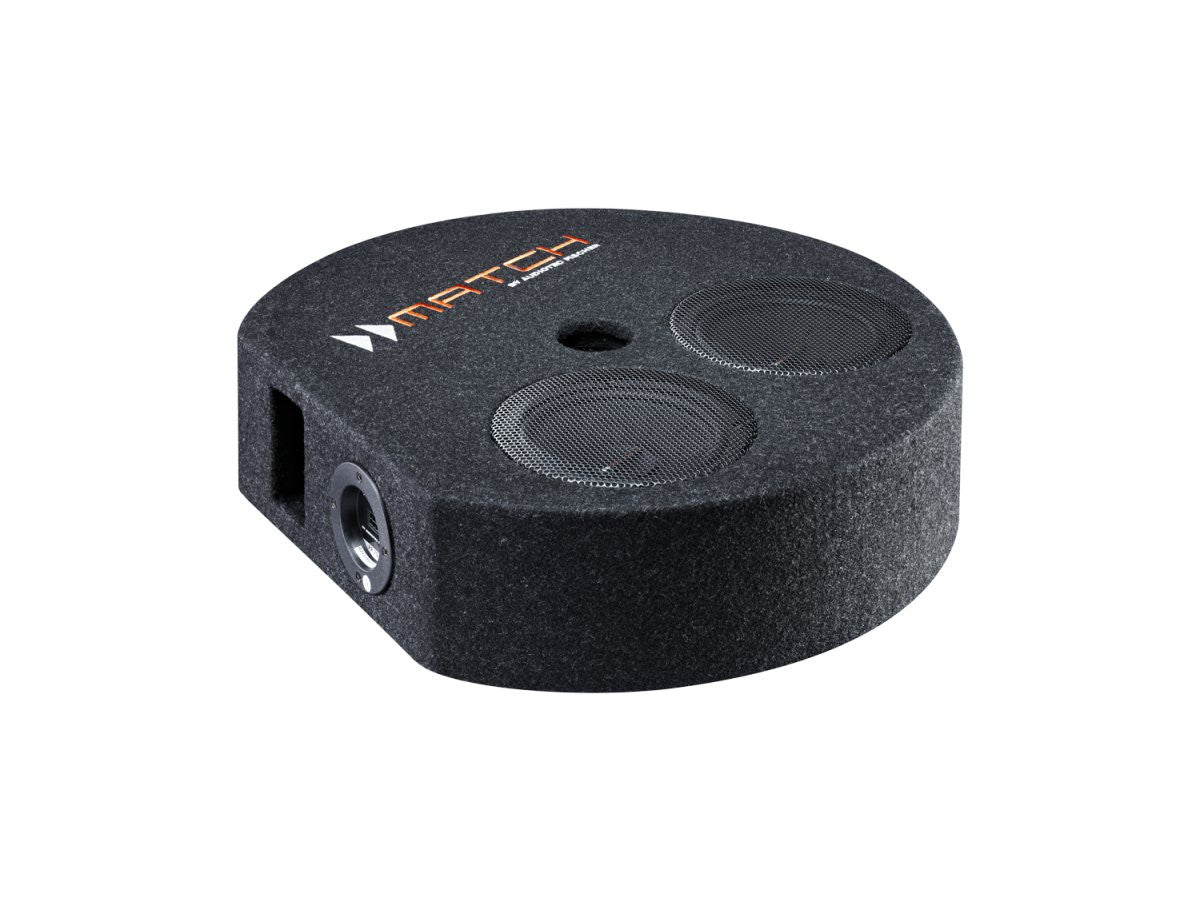 MATCH PP 7S-D Spare Wheel Well Bass Reflex Enclosure 2x 6.5
