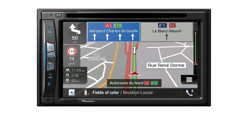 Pioneer AVIC-Z630BT navigointisoitin – langaton CarPlay, HERE-navigointi, Bluetooth, DVD, 2-DIN