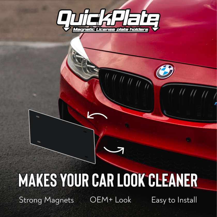 QuickPlate - Magneettinen Rekisterikilven teline