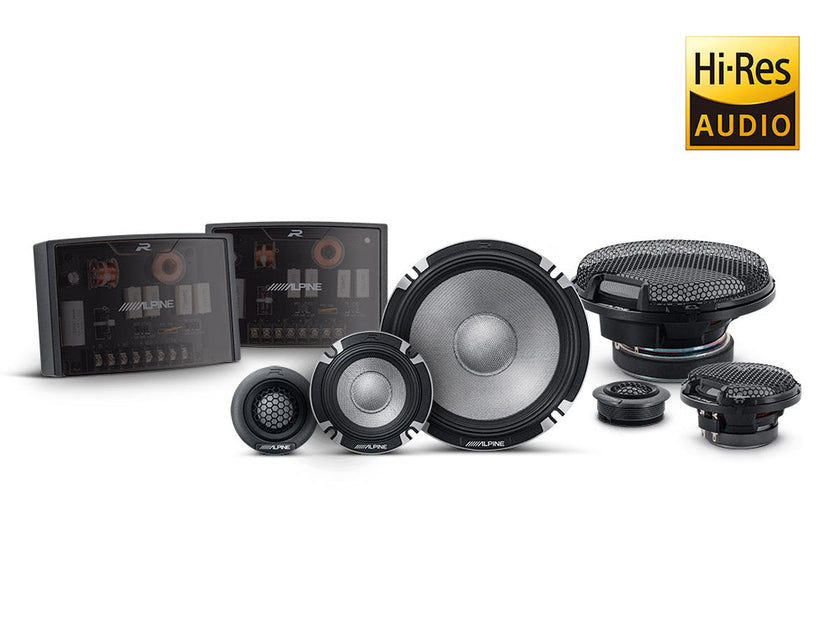Alpine R2-S653 6.5" Three-Way Component Speaker System Hi-Res