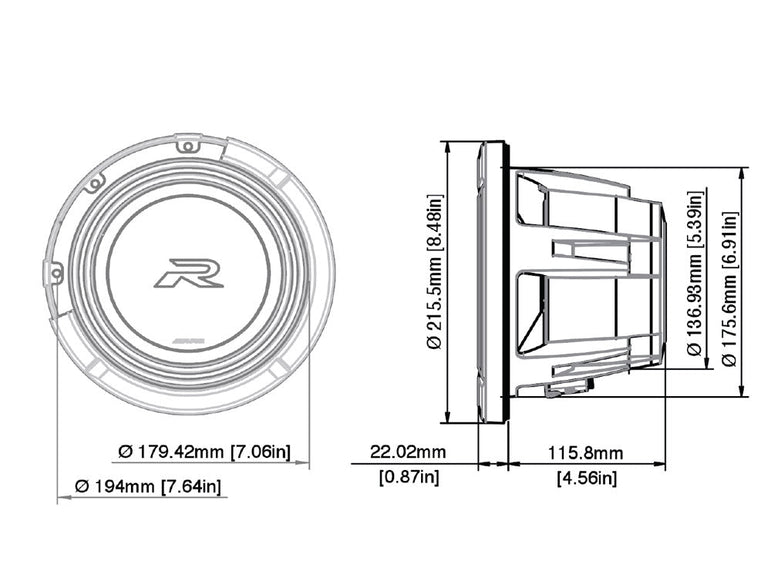 Alpine R2-W8D2 (2 x 2ohm) 