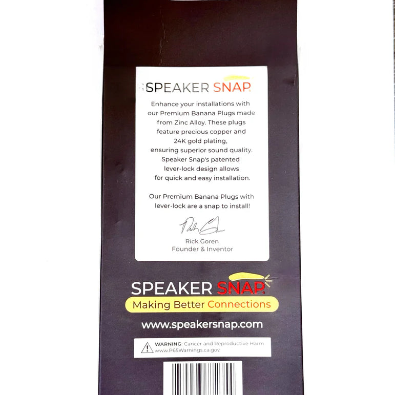Speaker Snap Premium banaaniliitin (12-24 AWG)