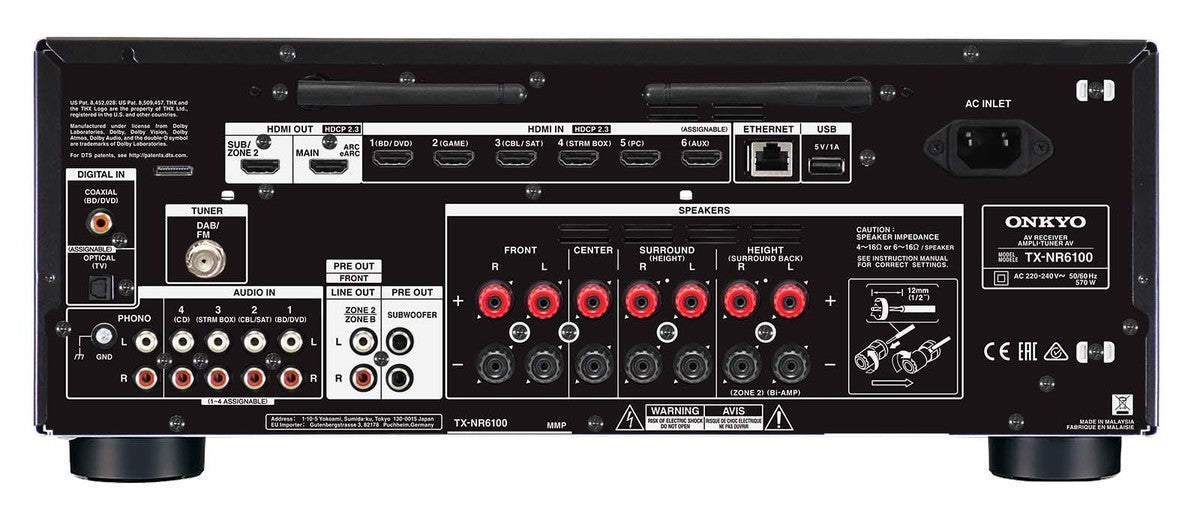 Onkyo TX-NR6100 7.2 AV-vahvistin