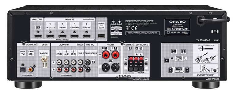 Onkyo TX-SR393 5.2 AV Receiver