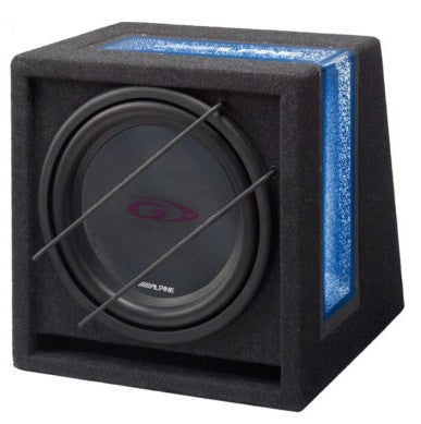 Alpine SBG-844BR Koteloitu subwoofer 8" 120W RMS Type-G
