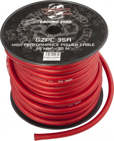 Ground Zero Power cable 35mm2 SOFT 30m red X-GZPC 35R