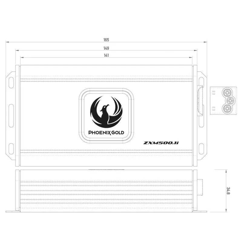 Phoenix Gold ZXMS-VOL3 – Plug & Play monovahvistin Volvoihin