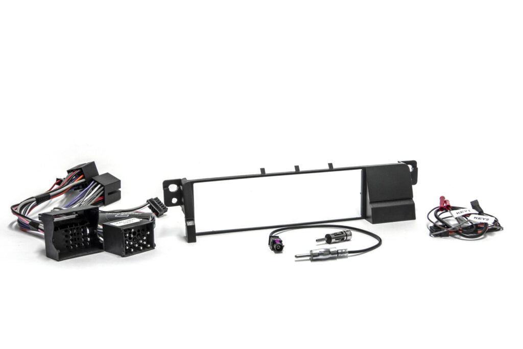 E46 1998 – 2005 Installation kit for installing a 1-DIN player