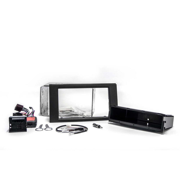 Transit, Fiesta, S-Max, C-Max, Kuga, Fusion, Galaxy - 1- tai 2-DIN soittimen asennuskitti (Antrasiitti) AH-KIT-FORD02