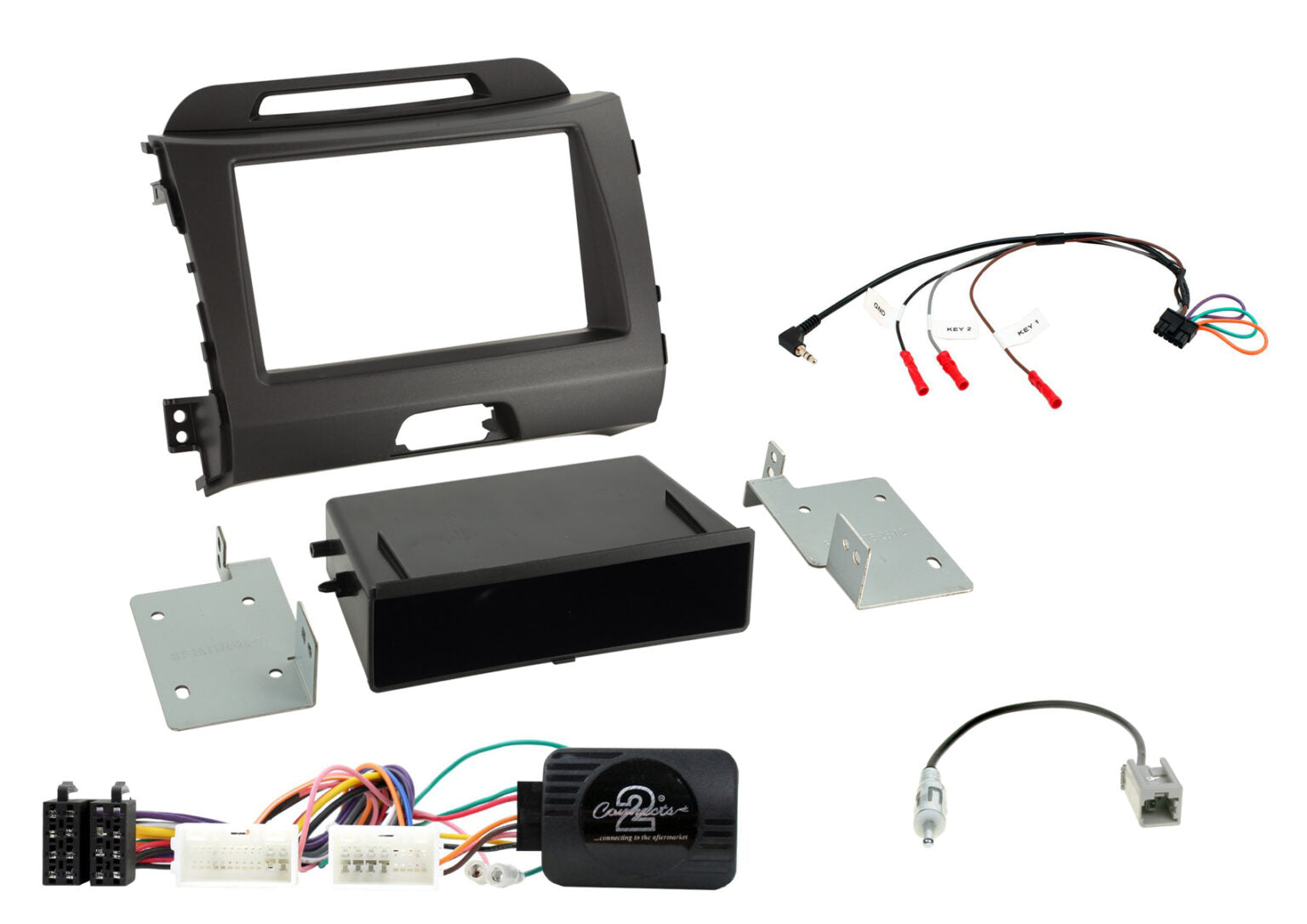 Sportage 2010 – 2015 1-DIN/2-DIN car stereo installation kit