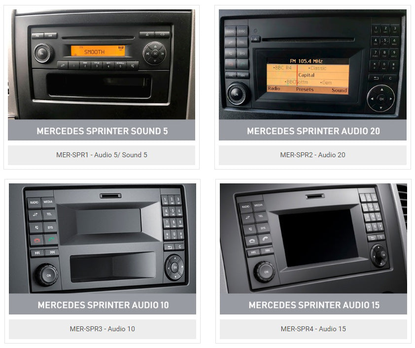 Sprinter 2006 – 2018 Alpine HALO player 1-DIN/2-DIN installation kit