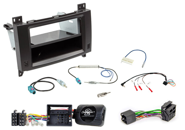 Sprinter 2006 – 2018 Alpine HALO-soittimille 1-DIN/2-DIN asennuskitti AH-KIT-MB09