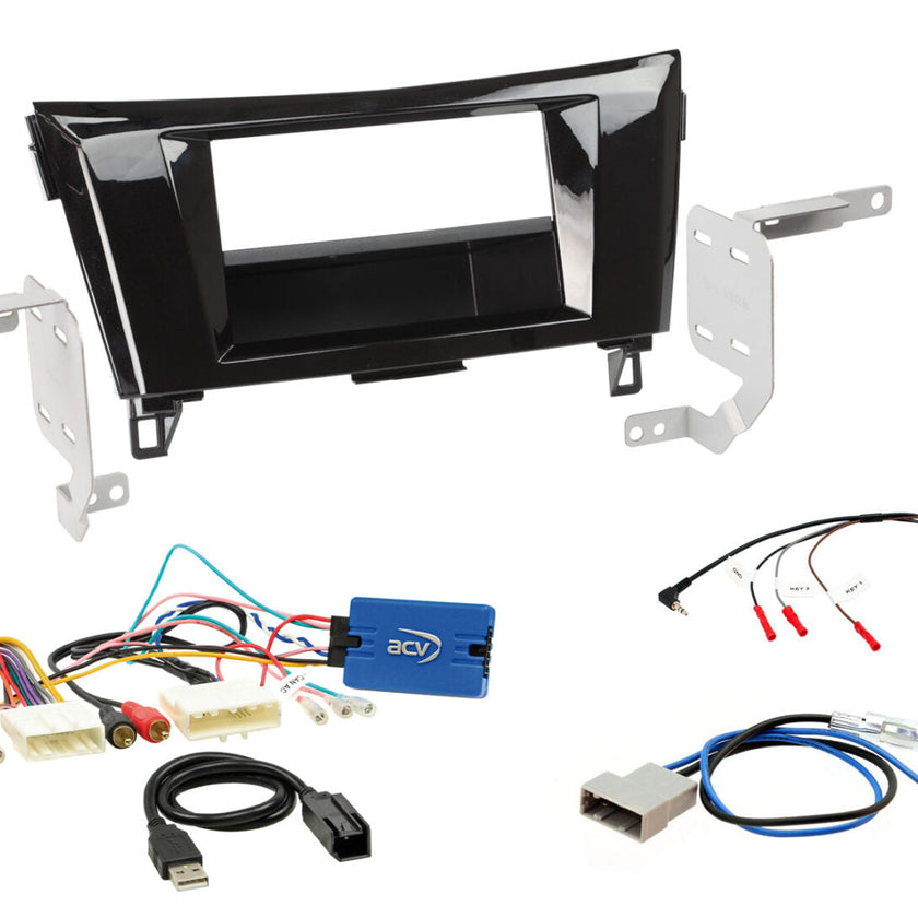 Qashqai 2014 – 2017 Visia 1-DIN/2-DIN player installation kit