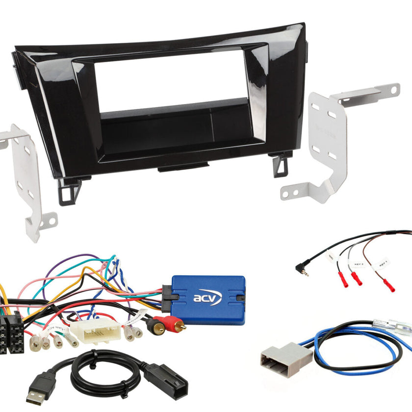 QASHQAI 2014 – 2017 Acenta 1-DIN/2-DIN soittimen asennuskitti AH-KIT-NIS07