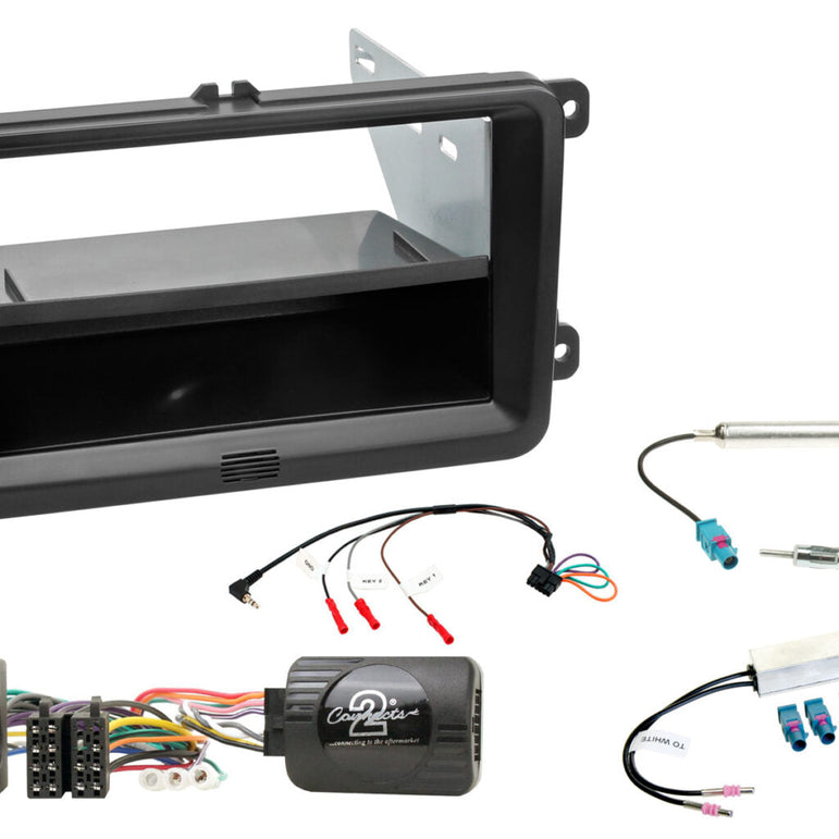 Golf V/VI, Passat B6/B7, Polo, Jetta etc. (Also Halo9/Halo11) 1-DIN/2-DIN player installation kit