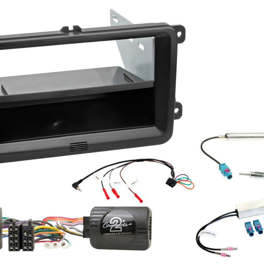 Golf V/VI, Passat B6/B7, Polo, Jetta etc. (Also Halo9/Halo11) 1-DIN/2-DIN player installation kit