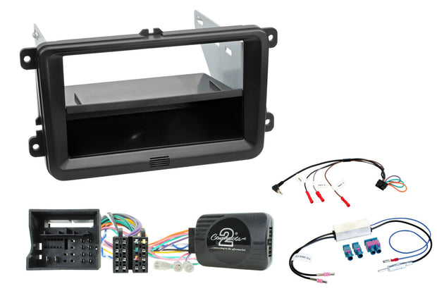 Transporter T6, Amarok ym. 2015-> (myös Halo9/Halo11) 1-DIN/2-DIN soittimen asennuskitti AH-KIT-VW04