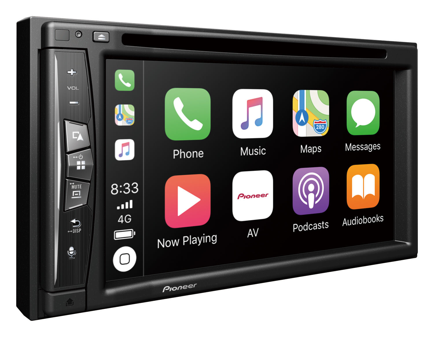 Pioneer AVIC-Z630BT navigointisoitin – langaton CarPlay, HERE-navigointi, Bluetooth, DVD, 2-DIN