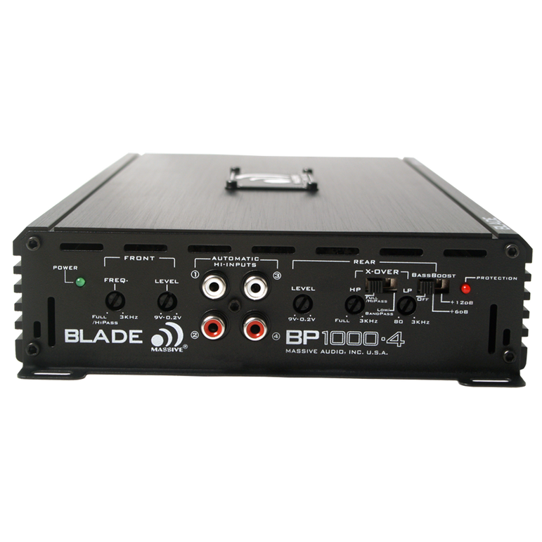 Massive Audio BP1000.4V2 4-kanavainen Vahvistin 160W RMS 2 Ohm Class AB