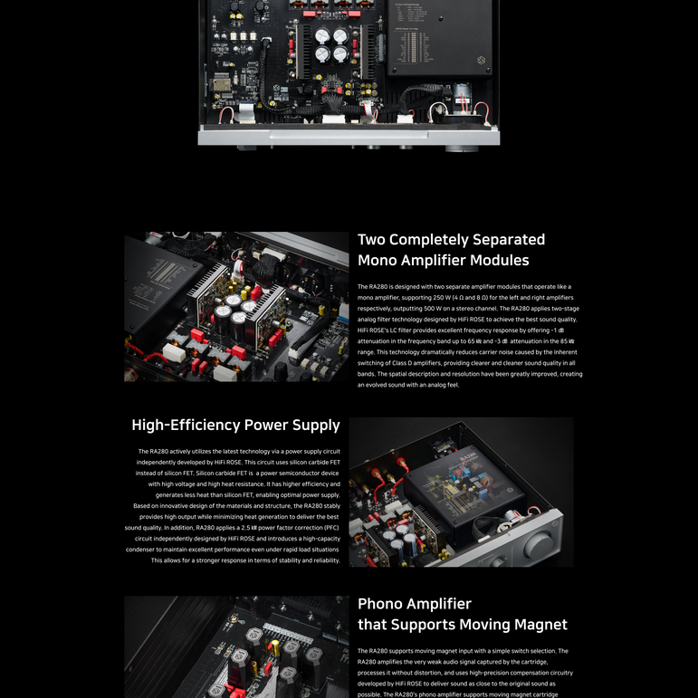 HiFi Rose RA280 integroitu vahvistin