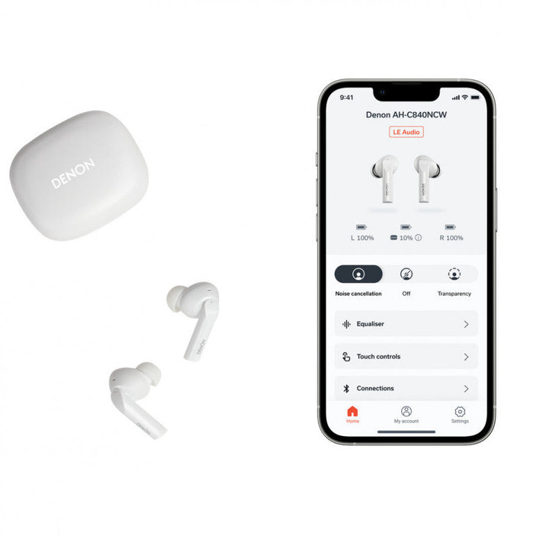 Denon AH-C840NCW Wireless Noise Cancelling In-Ear Headphones