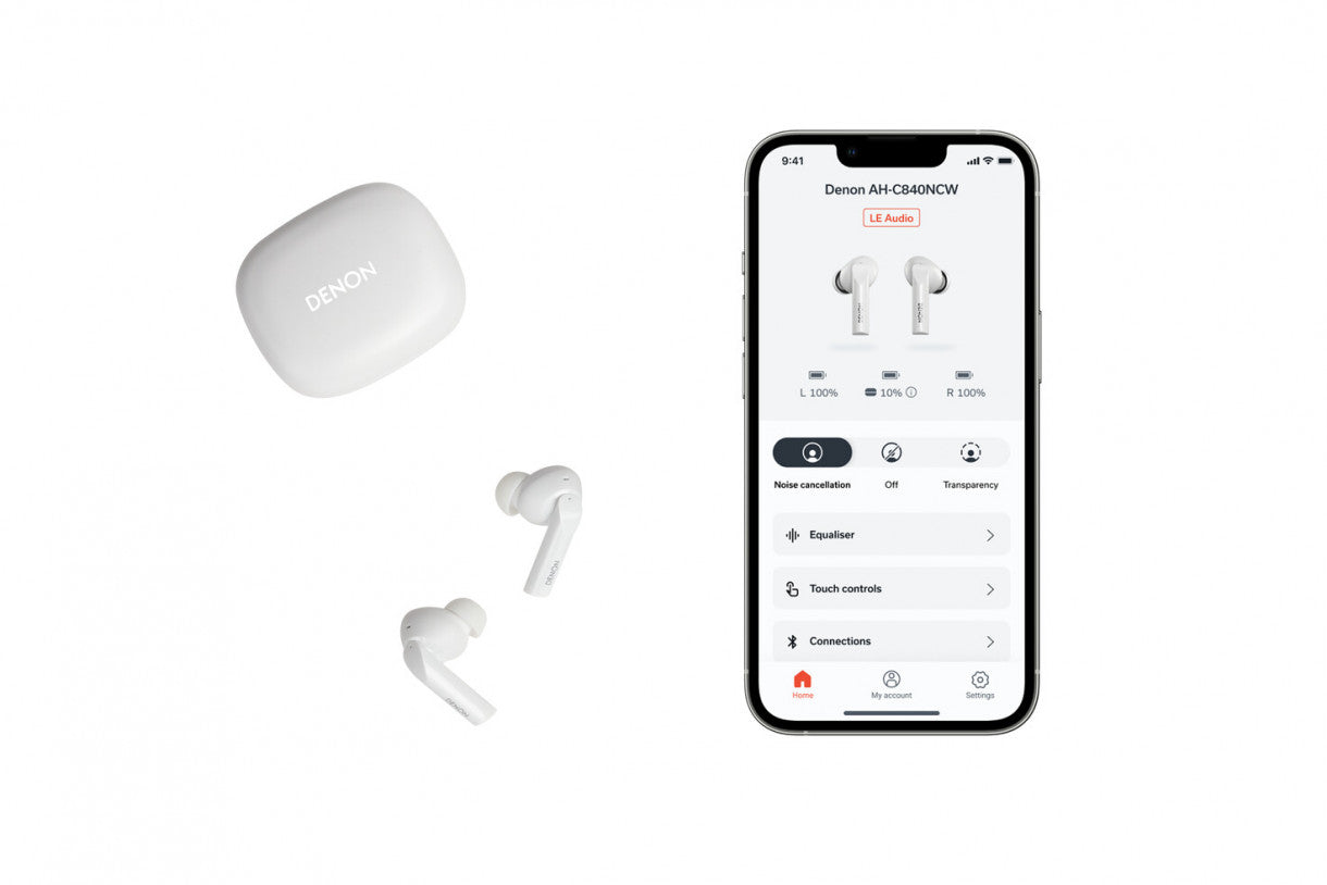 Denon AH-C840NCW Wireless Noise Cancelling In-Ear Headphones