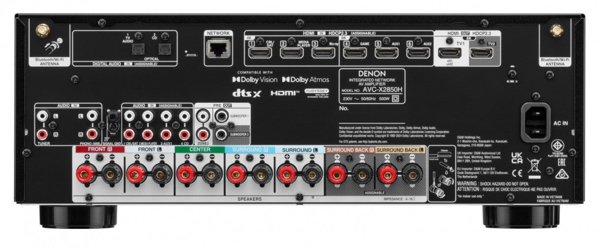 Denon AVC-X2850H 7.2 AV-vahvistin