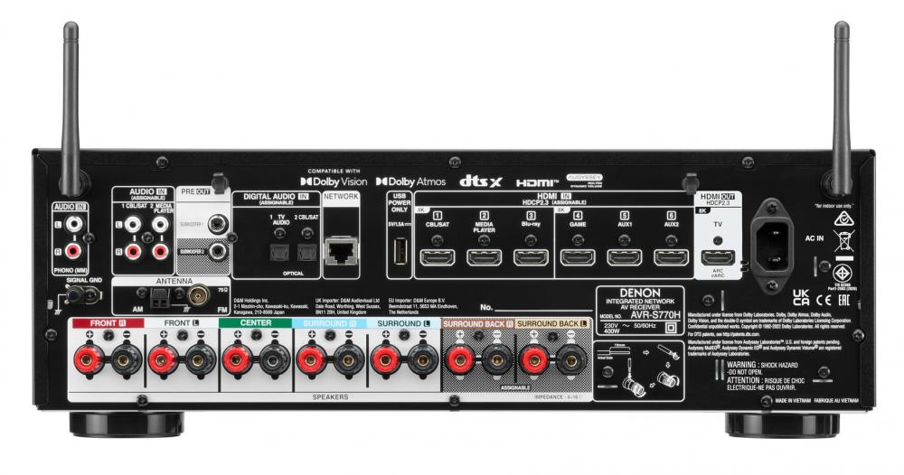 Denon AVR-S770H 7.2 HEOS 8K AV Receiver