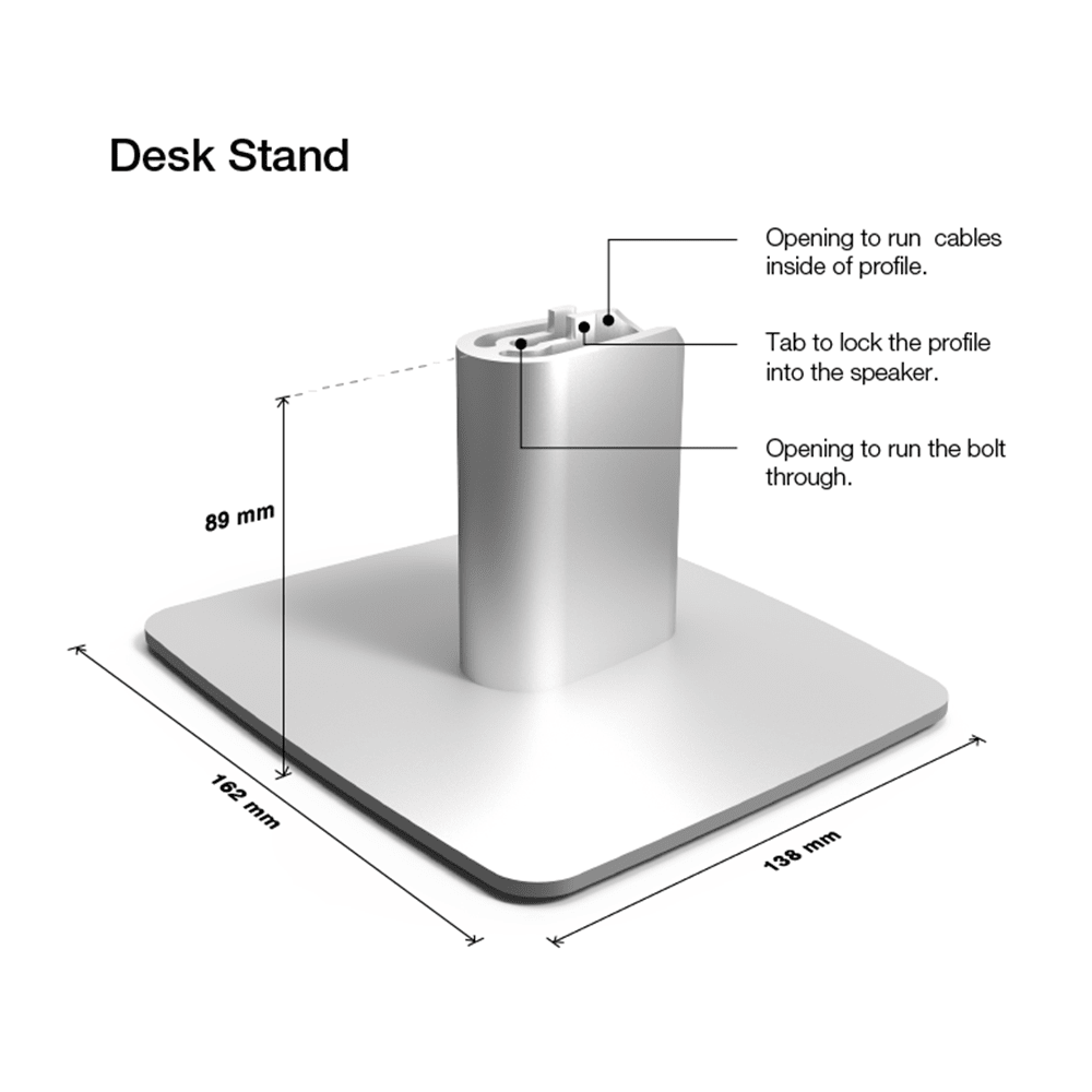 Dynaudio Xeo 2 Desk Stand kaiutinjalusta. | Hifikaupat.fi