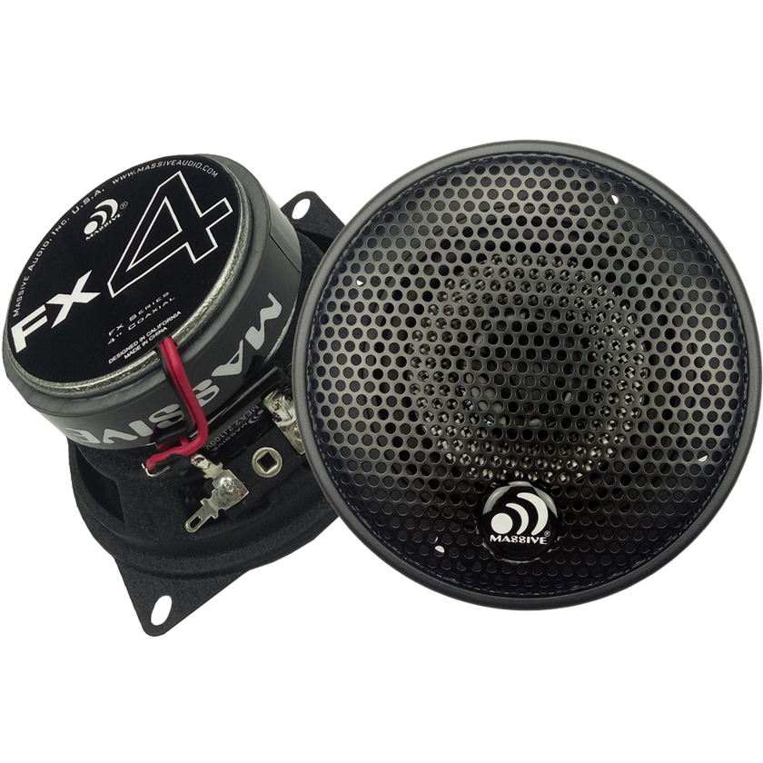 Massive Audio FX4 4" Koaksiaali 50W RMS 4 Ohm — 20mm Alumiinidiskantti