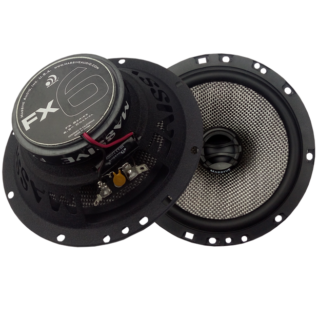 Massive Audio FX6 6,5" Koaksiaali 75W RMS 4 Ohm — 20mm Alumiinidiskantti