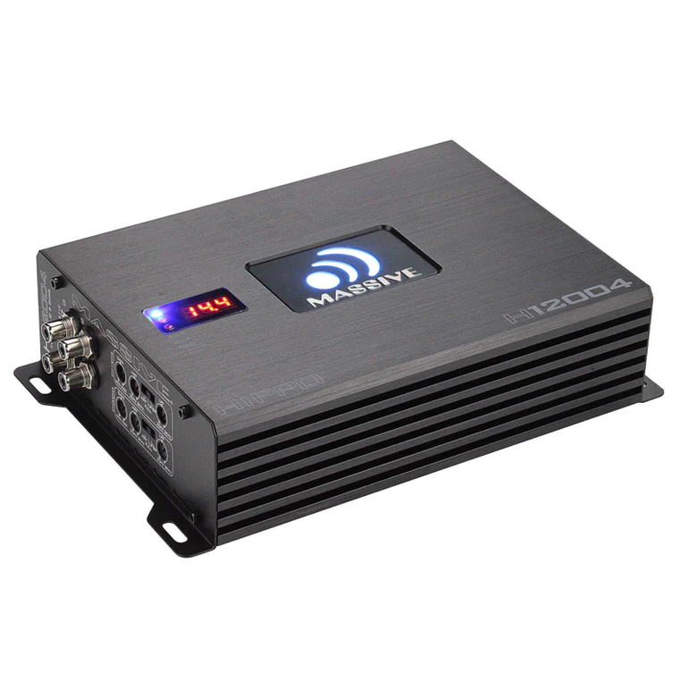 Massive Audio Hippo H12004 vahvistin 4 x 340 W RMS, 2 Ω