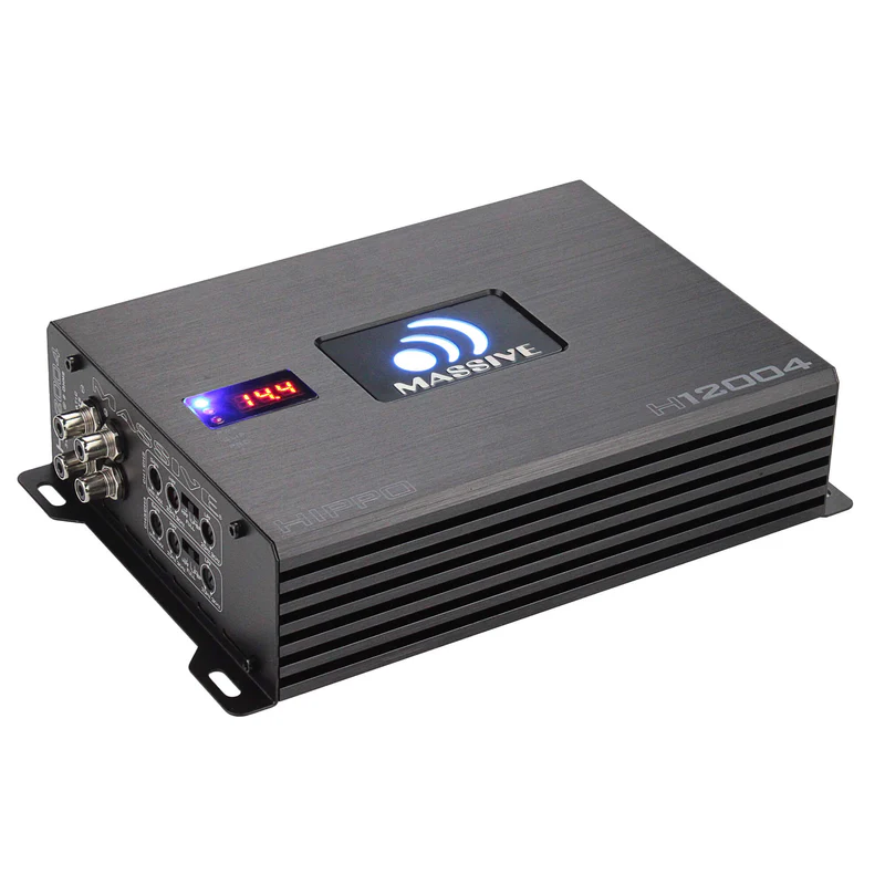 Massive Audio Hippo H12004 vahvistin 4 x 340 W RMS, 2 Ω