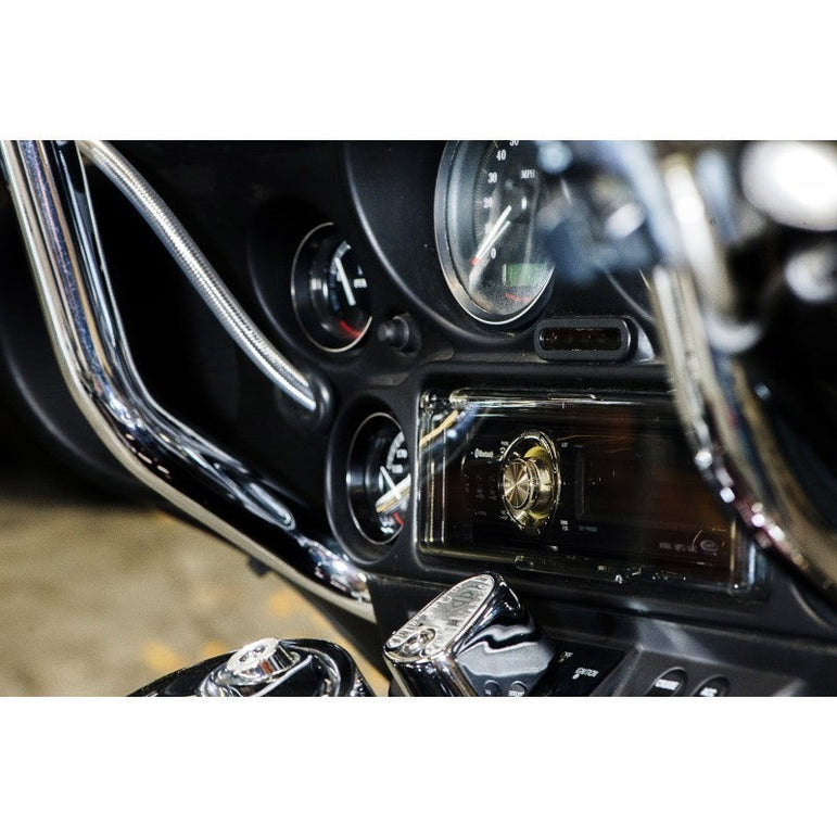 Harley Davidson 1-din installation kit.