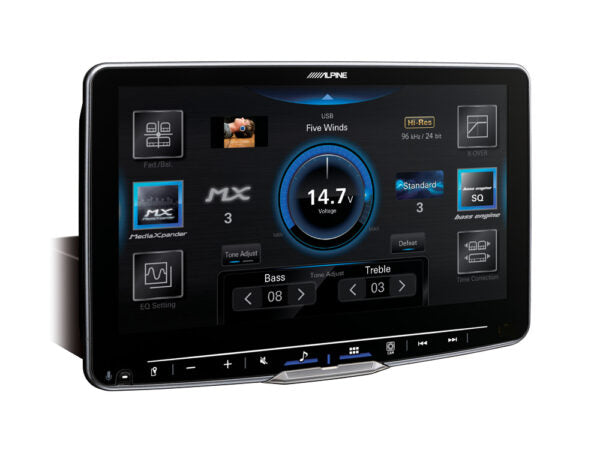 Alpine iLX-F905D-W447 äänen säätö säätö